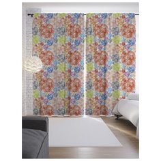 Портьеры JoyArty Драгоценные пузыри на ленте 265 см (p-20801)