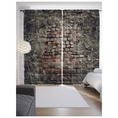 Портьеры JoyArty Старая стена на ленте 265 см (p-19760)