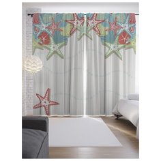 Портьеры JoyArty Небо морских звезд на ленте 265 см (p-8775)