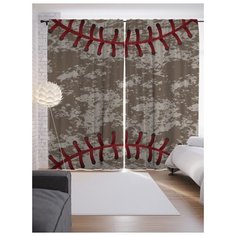 Портьеры JoyArty Мяч вблизи на ленте 265 см (p-5352)