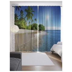 Портьеры JoyArty Морская пробежка на ленте 265 см (p-8107)