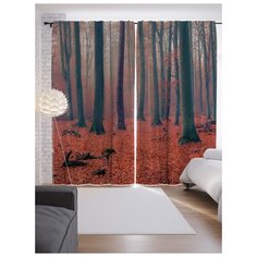 Портьеры JoyArty Лес раздумий на ленте 265 см (p-9340)