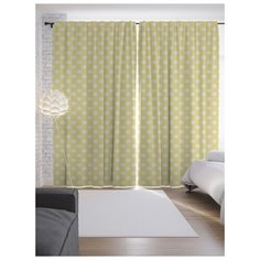 Портьеры JoyArty Классический горох на ленте 265 см (p-17160)