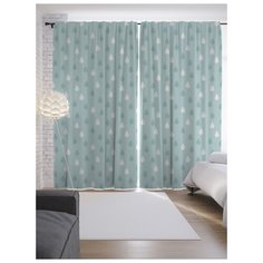 Портьеры JoyArty Классические капли на ленте 265 см (p-19789)