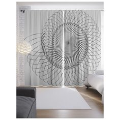 Портьеры JoyArty Сложная спираль на ленте 265 см (p-18738)