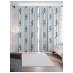 Портьеры JoyArty Фигурки морских коньков на ленте 265 см (p-21712)