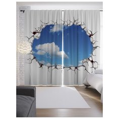 Портьеры JoyArty Небесное отверстие на ленте 265 см (p-8069)