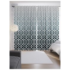 Портьеры JoyArty Узор с градиентом на ленте 265 см (p-8702)