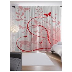 Портьеры JoyArty Романтический тренд на ленте 265 см (p-2686)