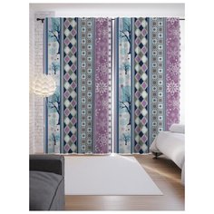 Портьеры JoyArty Текстурное окно на ленте 265 см (p-32193)