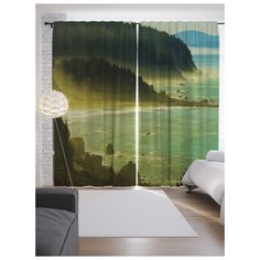 Портьеры JoyArty Морское волшебство на ленте 265 см (p-20743)