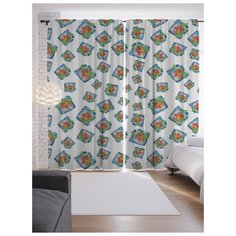Портьеры JoyArty Красочные снимки на ленте 265 см (p-7430)