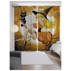 Портьеры JoyArty Прекрасная ведьма на ленте 265 см (p-18813)