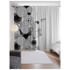 Портьеры JoyArty Одуванчиковый мир на ленте 265 см (p-18103)