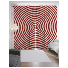 Портьеры JoyArty Яркая спираль на ленте 265 см (p-18725)