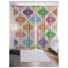 Портьеры JoyArty Красочные фонарики на ленте 265 см (p-5921)