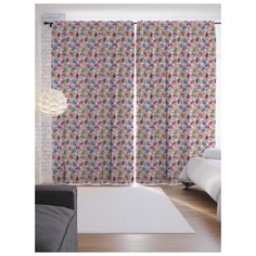 Портьеры JoyArty Дождь из зонтиков на ленте 265 см (p-19885V1)