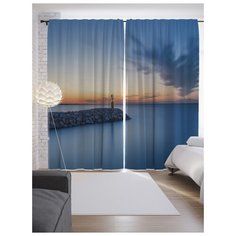 Портьеры JoyArty Каменный мост на ленте 265 см (p-19859)