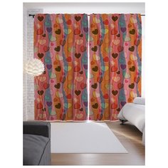 Портьеры JoyArty Любовные перелет на ленте 265 см (p-29893)