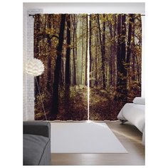 Портьеры JoyArty Тайный лес на ленте 265 см (p-8940)