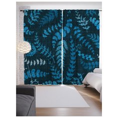 Портьеры JoyArty Цветочный отпечаток на ленте 265 см (p-35053)