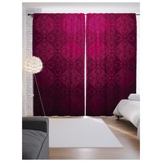 Портьеры JoyArty Плитка элегантности на ленте 265 см (p-22136)