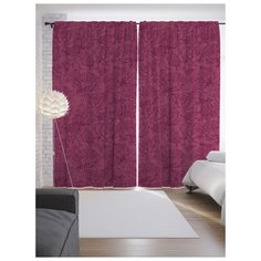 Портьеры JoyArty Цветочные очертания на ленте 265 см (p-8084)