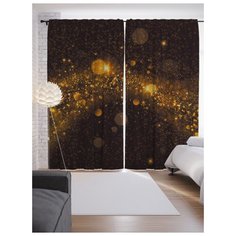 Портьеры JoyArty Блеск ценностей на ленте 265 см (p-23755)