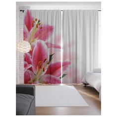 Портьеры JoyArty Нежность лилий на ленте 265 см (p-55142)