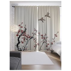 Портьеры JoyArty Любовь природы на ленте 265 см (p-9113)