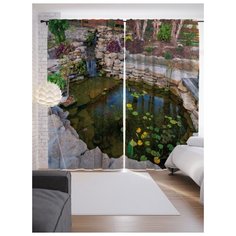 Портьеры JoyArty Домашний водоём на ленте 265 см (p-2396)