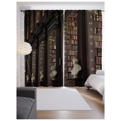 Портьеры JoyArty Великая библиотека на ленте 265 см (p-7317)
