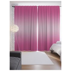 Портьеры JoyArty Переход фламинго на ленте 265 см (p-23541)