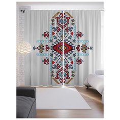Портьеры JoyArty Расписной крест на ленте 265 см (p-23300)