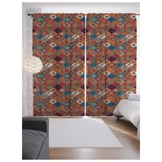 Портьеры JoyArty Дикая плитка на ленте 265 см (p-30875)