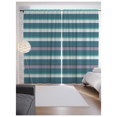 Портьеры JoyArty Колейные полосы на ленте 265 см (p-23547)