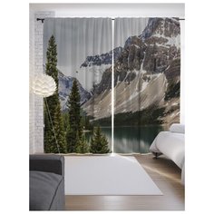 Портьеры JoyArty Горные тайны на ленте 265 см (p-20745)