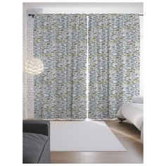 Портьеры JoyArty Рыбная среда на ленте 265 см (p-17937)