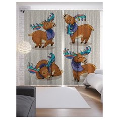 Портьеры JoyArty Так и прошел день на ленте 265 см (p-22295)