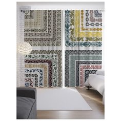 Портьеры JoyArty Классический цветочный орнамент на ленте 265 см (p-15873)