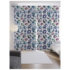 Портьеры JoyArty Редкие камешки на ленте 265 см (p-17394)