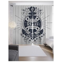 Портьеры JoyArty Классический морской символ на ленте 265 см (p-15924)