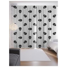 Портьеры JoyArty Пришельцы возле нас на ленте 265 см (p-9868)