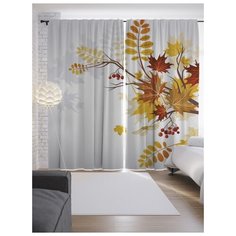 Портьеры JoyArty Ягоды леса на ленте 265 см (p-18834)