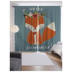 Портьеры JoyArty Радость лета на ленте 265 см (p-52950)