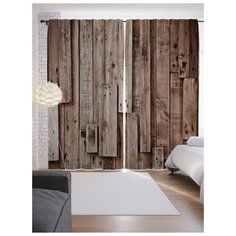 Портьеры JoyArty Доски безумия на ленте 265 см (p-23502)