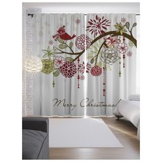 Портьеры JoyArty Ожидание рождества на ленте 265 см (p-19381)
