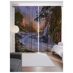 Портьеры JoyArty Водопадная опасность на ленте 265 см (p-23078)