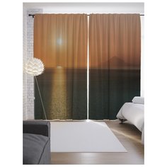 Портьеры JoyArty Доплывешь до солнца на ленте 265 см (p-16714)