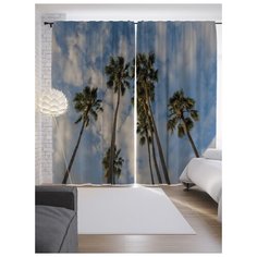 Портьеры JoyArty Гигантские пальмы на ленте 265 см (p-21009)